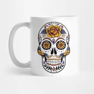 Floral Skull Mug